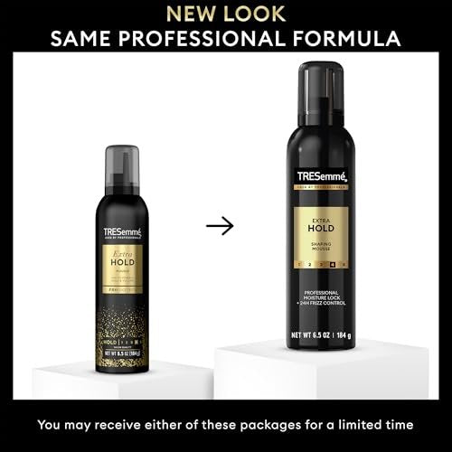 TRESemmé Shaping Mousse Extra Hold 6-Pack – Alcohol-Free Non-Drying Hair Mousse for Sculpting, 24H Frizz Control, 6.5 Oz Each Avelisse