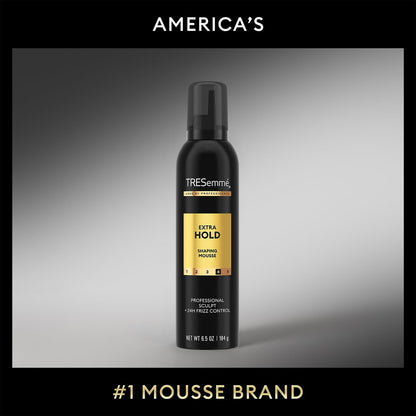 TRESemmé Shaping Mousse Extra Hold 6-Pack – Alcohol-Free Non-Drying Hair Mousse for Sculpting, 24H Frizz Control, 6.5 Oz Each Avelisse