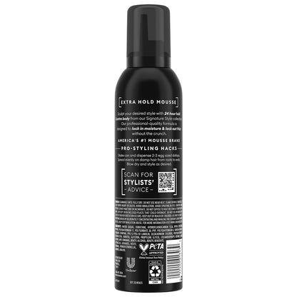 TRESemmé Shaping Mousse Extra Hold 6-Pack – Alcohol-Free Non-Drying Hair Mousse for Sculpting, 24H Frizz Control, 6.5 Oz Each Avelisse