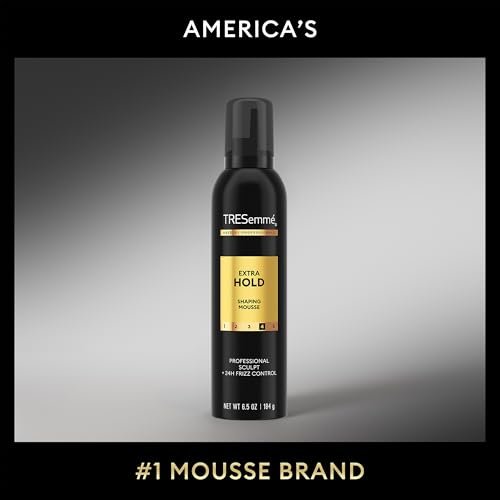 TRESemmé Shaping Mousse Extra Hold 6-Pack – Alcohol-Free Non-Drying Hair Mousse for Sculpting, 24H Frizz Control, 6.5 Oz Each Avelisse