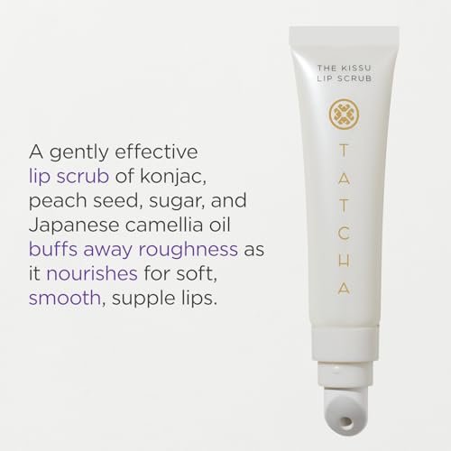 Tatcha Kissu Lip Scrub – Moisturizing Lip Exfoliant with Peach Seed for Smooth, Polish Lips Avelisse