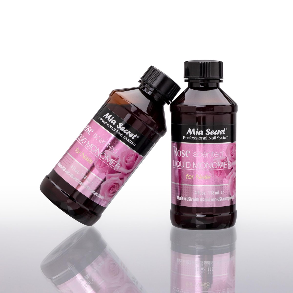 Mia Secret Rose Scented Liquid Monomer 4 oz. – Premium Acrylic Nail Liquid for Flawless Applications Avelisse