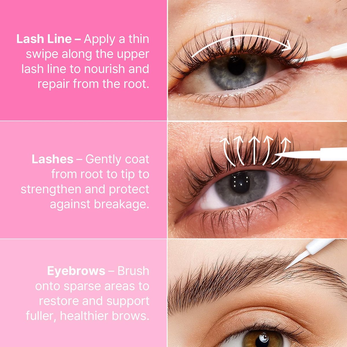 CLIONE PRIME Korean Eyelash Growth Serum - Prostaglandin Free Natural Lash & Brow Enhancer for Thickening, Lengthening, Nourishing - After Care for Lash Lift & Brow Lamination - görsel 7