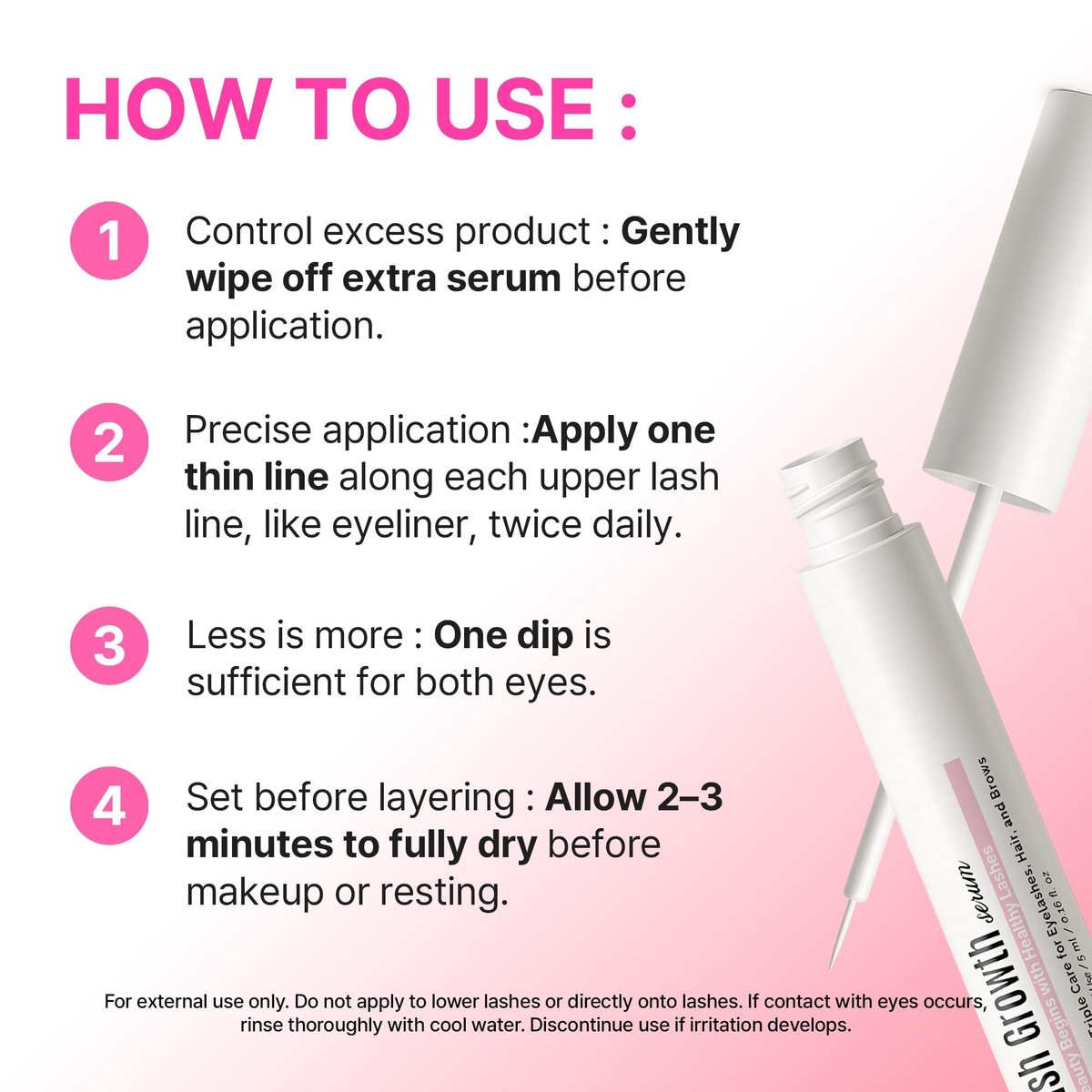 CLIONE PRIME Korean Eyelash Growth Serum - Prostaglandin Free Natural Lash & Brow Enhancer for Thickening, Lengthening, Nourishing - After Care for Lash Lift & Brow Lamination - görsel 13