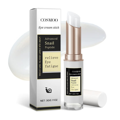 COSMOO Snail Peptide Under Eye Cream - Dark Circles, Puffiness, Wrinkles & Fine Lines Treatment with Snail Mucin & Niacinamide - Korean Skin Care Formula Avelisse