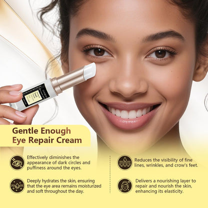 COSMOO Snail Peptide Under Eye Cream - Dark Circles, Puffiness, Wrinkles & Fine Lines Treatment with Snail Mucin & Niacinamide - Korean Skin Care Formula Avelisse