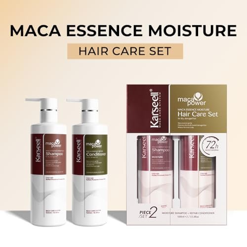 Karseell Collagen Hair Treatment Repair Conditioning Set – Shampoo and Conditioner for Dry, Damaged Hair – All Hair Types – 16.9 fl oz Each Avelisse