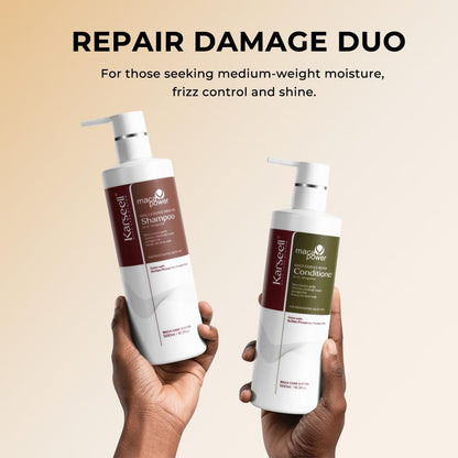 Karseell Collagen Hair Treatment Repair Conditioning Set – Shampoo and Conditioner for Dry, Damaged Hair – All Hair Types – 16.9 fl oz Each Avelisse