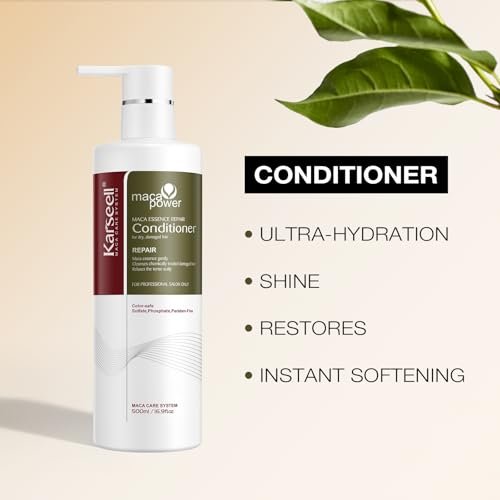 Karseell Collagen Hair Treatment Repair Conditioning Set – Shampoo and Conditioner for Dry, Damaged Hair – All Hair Types – 16.9 fl oz Each Avelisse