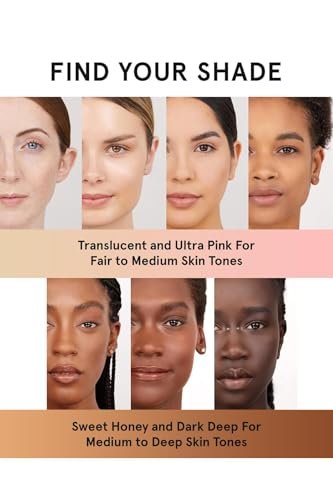 One Size Ultimate Blurring Setting Powder Full Size - Ultra Pink - for Fair to Medium Skin Tones Avelisse