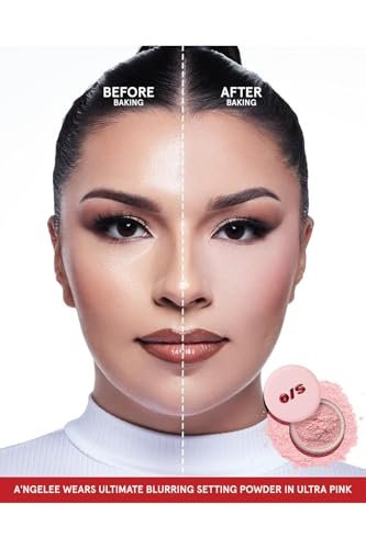 One Size Ultimate Blurring Setting Powder Full Size - Ultra Pink - for Fair to Medium Skin Tones Avelisse