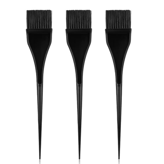 Styquenzer Hair Dye Brush Set (3 Pack) - Professional Hair Color Applicator Brushes for Salon & Home DIY Dyeing, Black