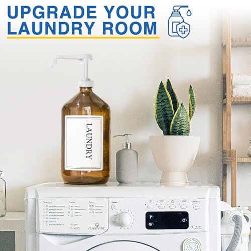 2 Pack Leak Proof Gallon Jug Pump Dispenser - 38-400 Pump for Gallon Jug, 7.5cc Per Pump for Shampoo, Lotion, Laundry Containers (White) - görsel 14