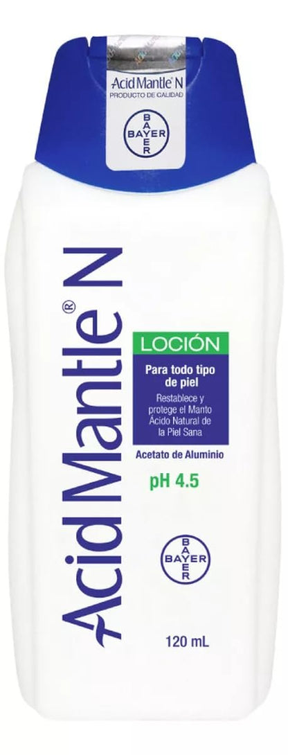 Acid Mantle N Aluminum Acetate 120 ml (4 fl oz) – Soothing Moisturizer for Eczema & Dry Skin