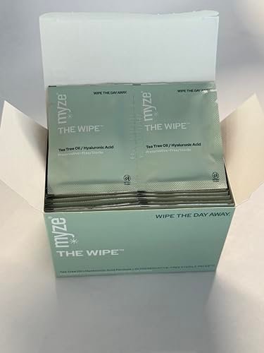 myze The Wipe™ Preservative Free Tea Tree Oil & Hyaluronic Acid Eyelid Wipes for Daily Relief – 30ct Sterile Lid Cleaning Wipes Avelisse
