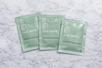 myze The Wipe™ Preservative Free Tea Tree Oil & Hyaluronic Acid Eyelid Wipes for Daily Relief – 30ct Sterile Lid Cleaning Wipes Avelisse