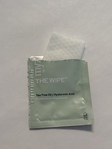 myze The Wipe™ Preservative Free Tea Tree Oil & Hyaluronic Acid Eyelid Wipes for Daily Relief – 30ct Sterile Lid Cleaning Wipes Avelisse