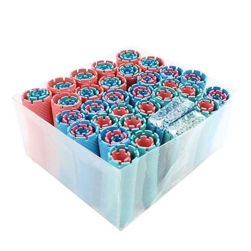 100 Pcs Perm Rods Set for Short & Long Hair - Large Curlers & Rollers for Women and Men - Cold Wave Curling Kit with Multiple Sizes - Hairdressing Tools for Curly, Fluffy, Wavy Styles - görsel 2