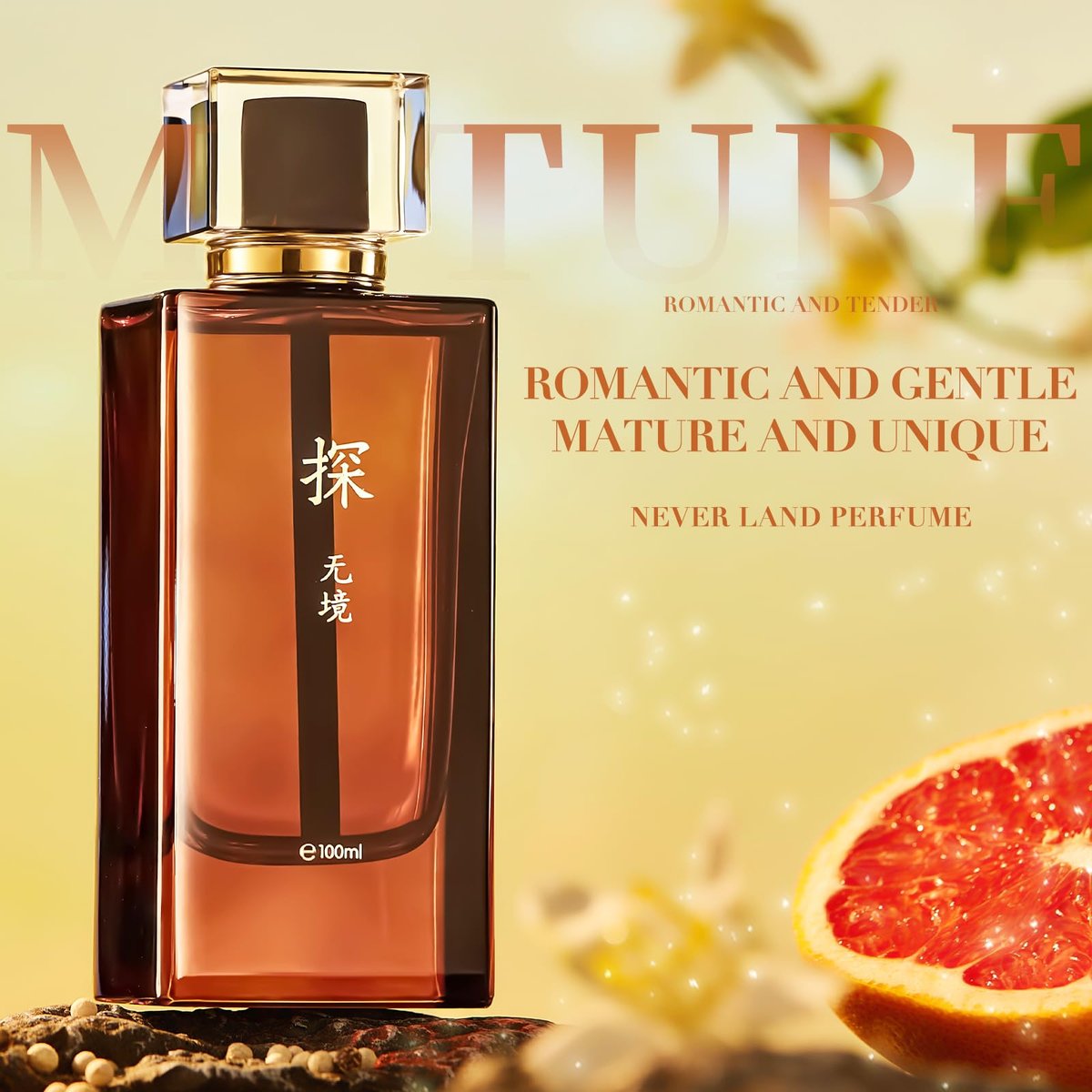 MAJESTY'S SECRET PHEROMAX Perfume for Men - Eau de Parfum 3.4 Fl Oz (TAN Never Land) Gift Set - görsel 3