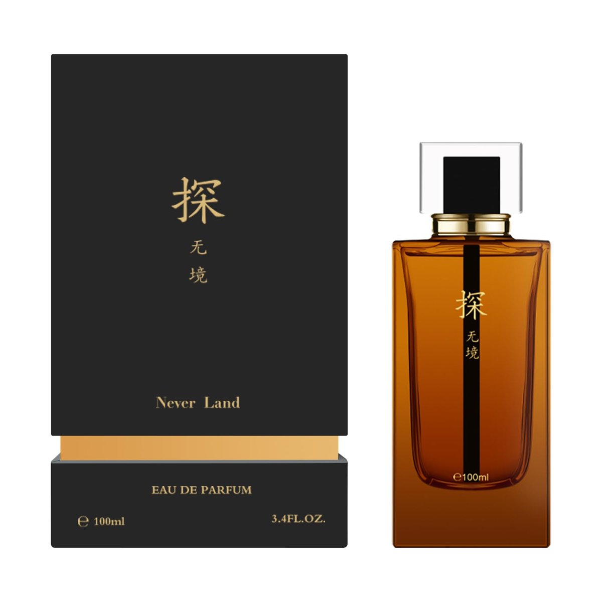 MAJESTY'S SECRET PHEROMAX Perfume for Men - Eau de Parfum 3.4 Fl Oz (TAN Never Land) Gift Set - görsel 1