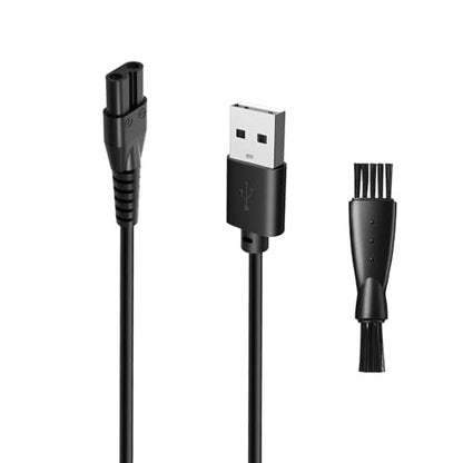 USB Charger Cord for OLOV Electric Trimmer YP-7032 – Replacement Charging Cable with Cleaning Brush