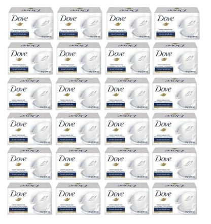 Dove Beauty Bar Travel Size Soap (12 Pack) - 25 Grams Each, .88 oz - White