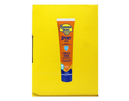 Banana Boat Sport Ultra SPF 30 Sunscreen Lotion Travel Size 1oz - 24 Count Avelisse