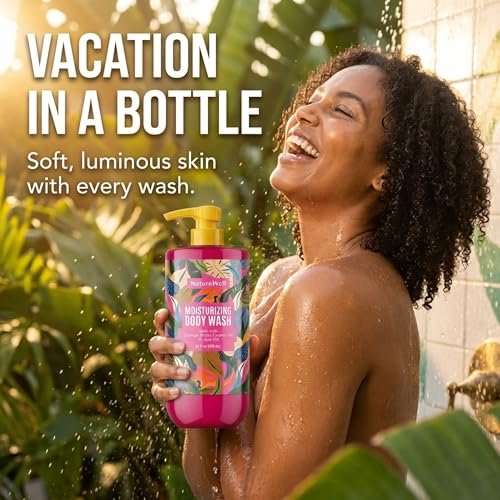 NATURE WELL Cheeky Moisturizing Body Wash - Cupuaçu Butter & Brazilian Nut Oil, Gentle Cleansing & Intense Hydration, 33 oz Avelisse