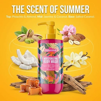 NATURE WELL Cheeky Moisturizing Body Wash - Cupuaçu Butter & Brazilian Nut Oil, Gentle Cleansing & Intense Hydration, 33 oz Avelisse