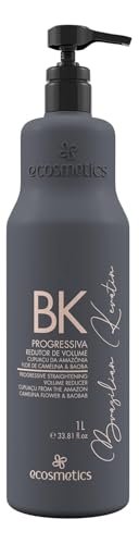ECOSMETICS Deluxe Brazilian Keratin Treatment Organic Blowout Complex | Nanoplastia Straightening & Smoothing System | Volume Reducer & Thermal Sealer | Anti Frizz (1L / 35.2 oz) Avelisse