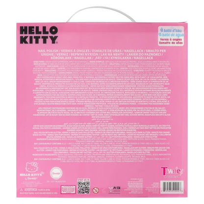 Townley Girl Hello Kitty Peel-Off Water-Based Safe Quick Dry Nail Polish Set for Kids Ages 3+ - 18 Pieces