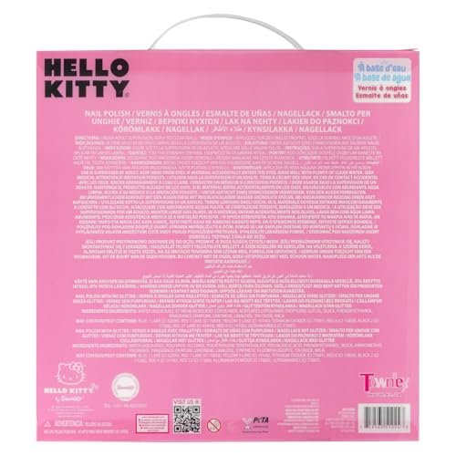 Townley Girl Hello Kitty Peel-Off Water-Based Safe Quick Dry Nail Polish Set for Kids Ages 3+ - 18 Pieces - görsel 16
