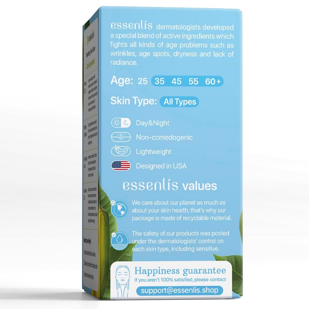 ESSENLIS Face Moisturizer Collagen Cream - Anti Aging Face Cream with Retinol, Hyaluronic Acid & Vitamin B - Day & Night Anti-Wrinkle Moisturizing Cream for Women & Men, 1.7 Fl Oz - görsel 15