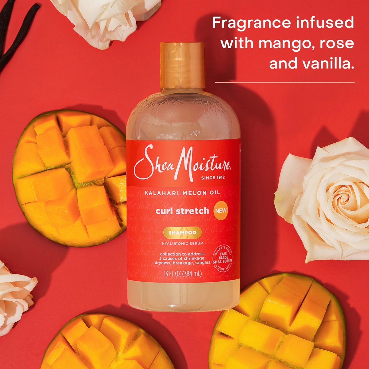SheaMoisture Curl Stretch Shampoo with Kalahari Melon Oil & Hyaluronic Serum for Type 4 Hair, 13 Fl Oz Avelisse
