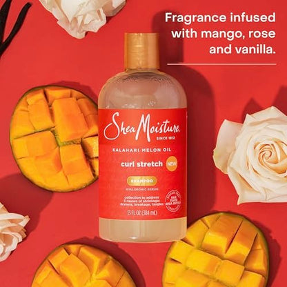 SheaMoisture Curl Stretch Shampoo with Kalahari Melon Oil & Hyaluronic Serum for Type 4 Hair, 13 Fl Oz Avelisse