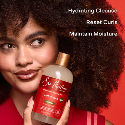 SheaMoisture Curl Stretch Shampoo with Kalahari Melon Oil & Hyaluronic Serum for Type 4 Hair, 13 Fl Oz Avelisse