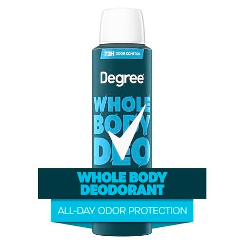 Degree Men Whole Body Deodorant Spray, Ocean Rush Scent, Aluminum Free 72H Odor Protection, 4 oz - görsel 6