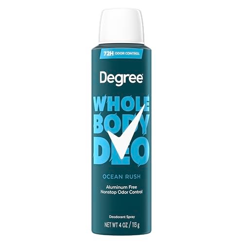 Degree Men Whole Body Deodorant Spray, Ocean Rush Scent, Aluminum Free 72H Odor Protection, 4 oz - görsel 2