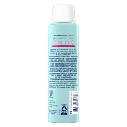 Degree Women Whole Body Deodorant Spray, Rose & Waterlily Scent, Aluminum Free 72H Odor Protection, 4 oz