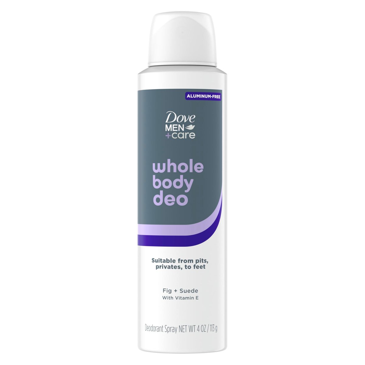 DOVE MEN + CARE Whole Body Deodorant Fig & Suede – 72H Odor Protection for Pits, Privates & Feet, 4 oz Avelisse