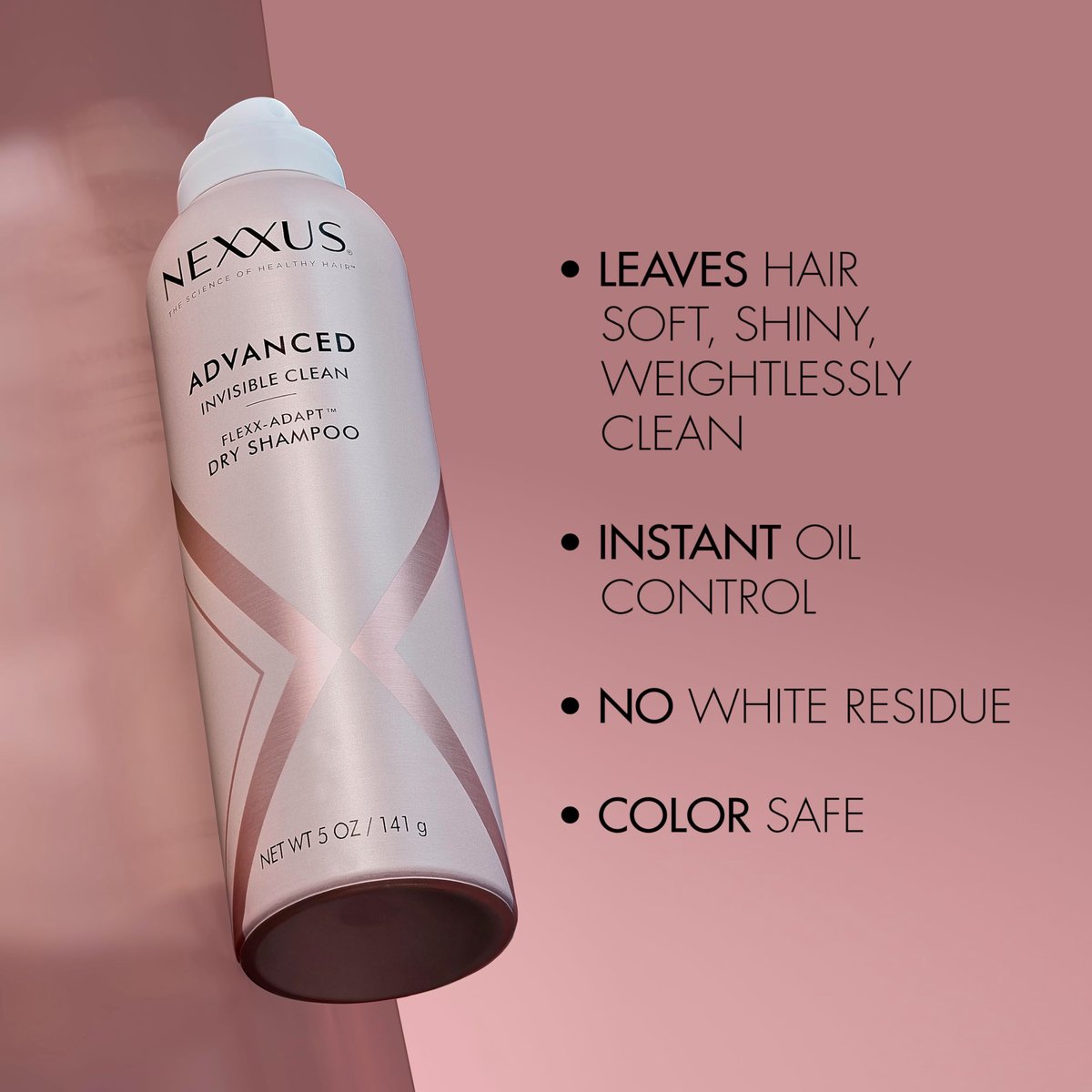 Nexxus Styling Refreshing Dry Shampoo for Oily Hair, Advanced Invisible Clean Dry Shampoo with Flexx-Adapt Technology and Protein Complex, 5 oz - görsel 17