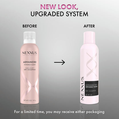 Nexxus Styling Refreshing Dry Shampoo for Oily Hair, Advanced Invisible Clean Dry Shampoo with Flexx-Adapt Technology and Protein Complex, 5 oz