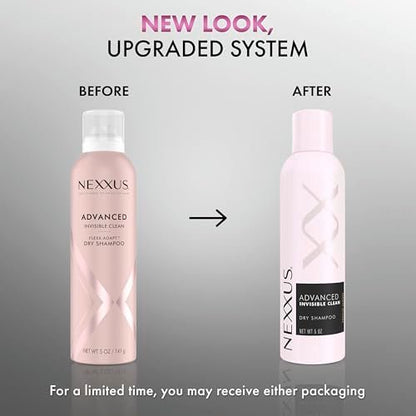 Nexxus Styling Refreshing Dry Shampoo for Oily Hair, Advanced Invisible Clean Dry Shampoo with Flexx-Adapt Technology and Protein Complex, 5 oz