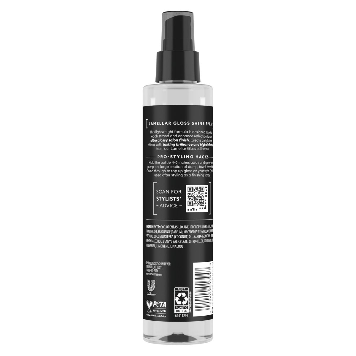 TRESemmé Lamellar Spray Gloss Shine Ultra Shine Lasting Brilliance 6.1 Fl Oz - görsel 3