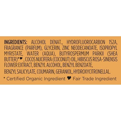 SheaMoisture All Over Body Deodorant Spray for Women - Raw Shea Butter & Hyaluronic Acid, Aluminum Free, 4 oz Avelisse