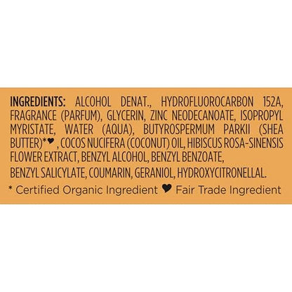 SheaMoisture All Over Body Deodorant Spray for Women - Raw Shea Butter & Hyaluronic Acid, Aluminum Free, 4 oz Avelisse