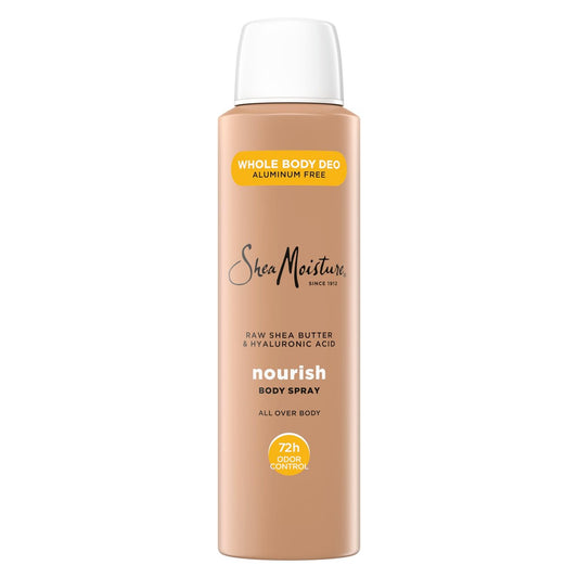 SheaMoisture All Over Body Deodorant Spray for Women - Raw Shea Butter & Hyaluronic Acid, Aluminum Free, 4 oz Avelisse
