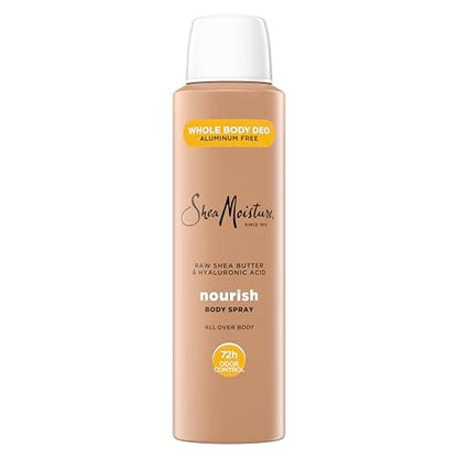 SheaMoisture All Over Body Deodorant Spray for Women - Raw Shea Butter & Hyaluronic Acid, Aluminum Free, 4 oz Avelisse