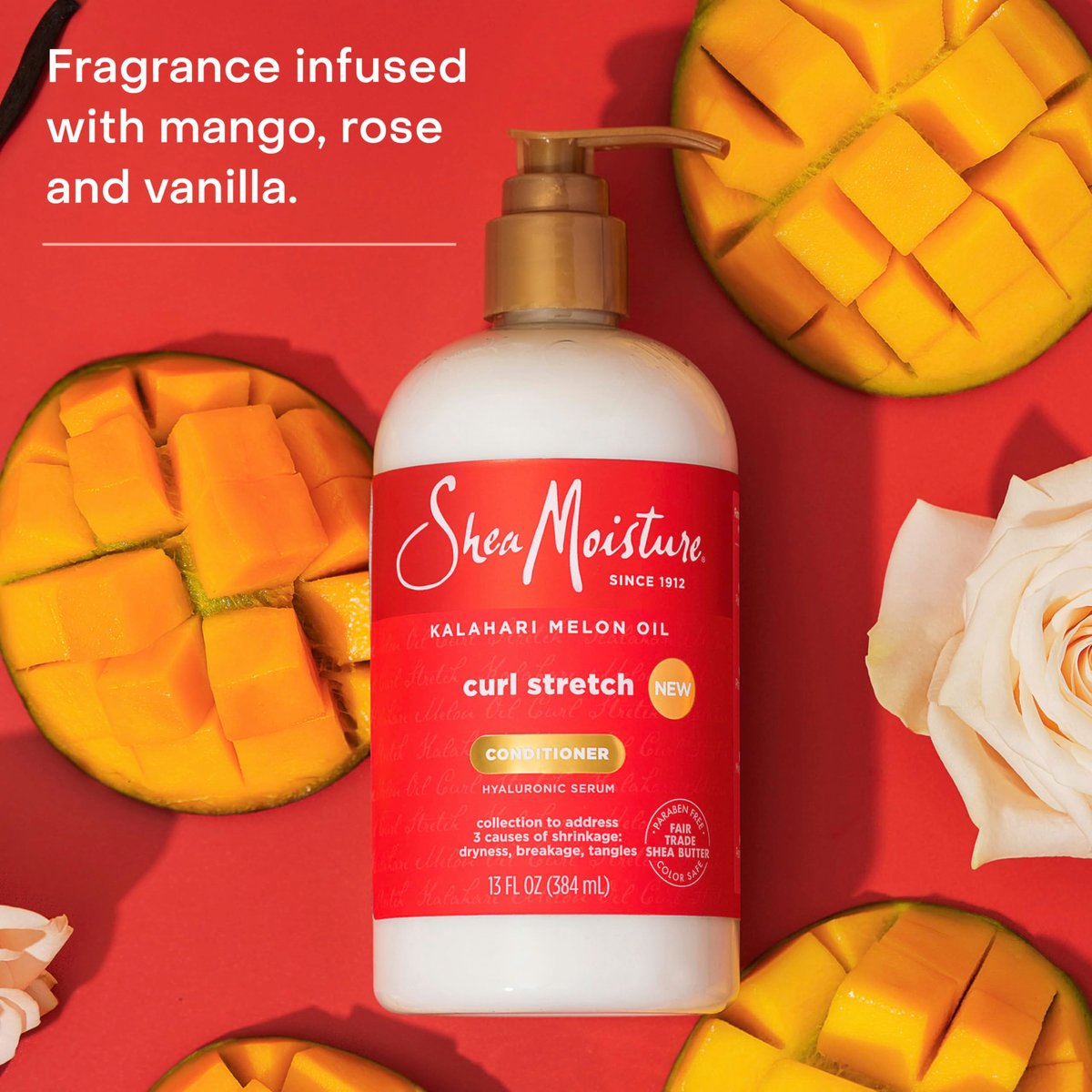 SheaMoisture Curl Stretch Conditioner with Kalahari Melon Oil & Hyaluronic Serum - 13 Fl Oz Avelisse