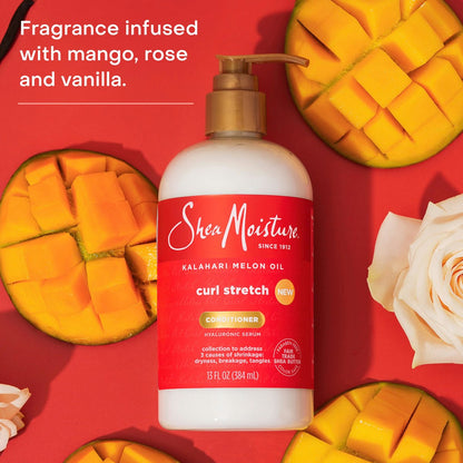 SheaMoisture Curl Stretch Conditioner with Kalahari Melon Oil & Hyaluronic Serum - 13 Fl Oz Avelisse